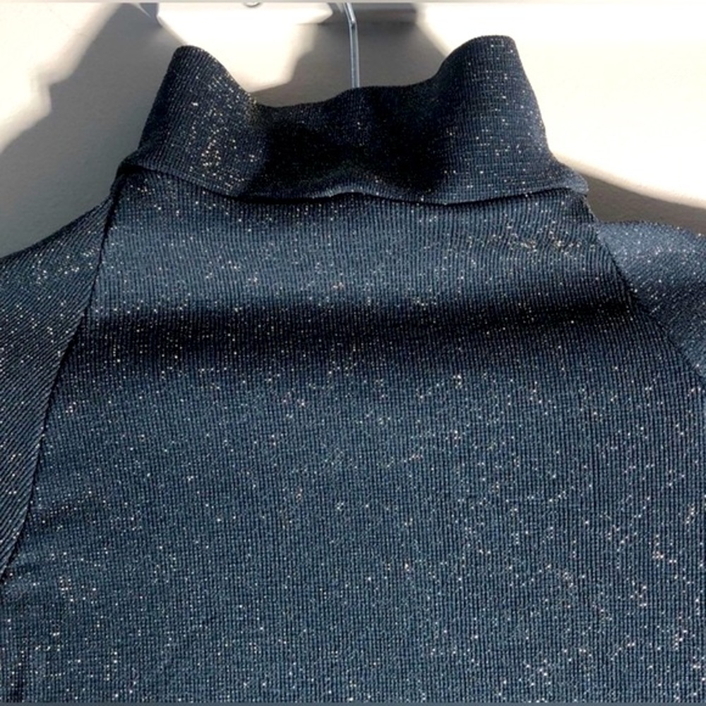 Free People long sleeve bodysuit sparkle teal ✨ - Picture 8 of 8